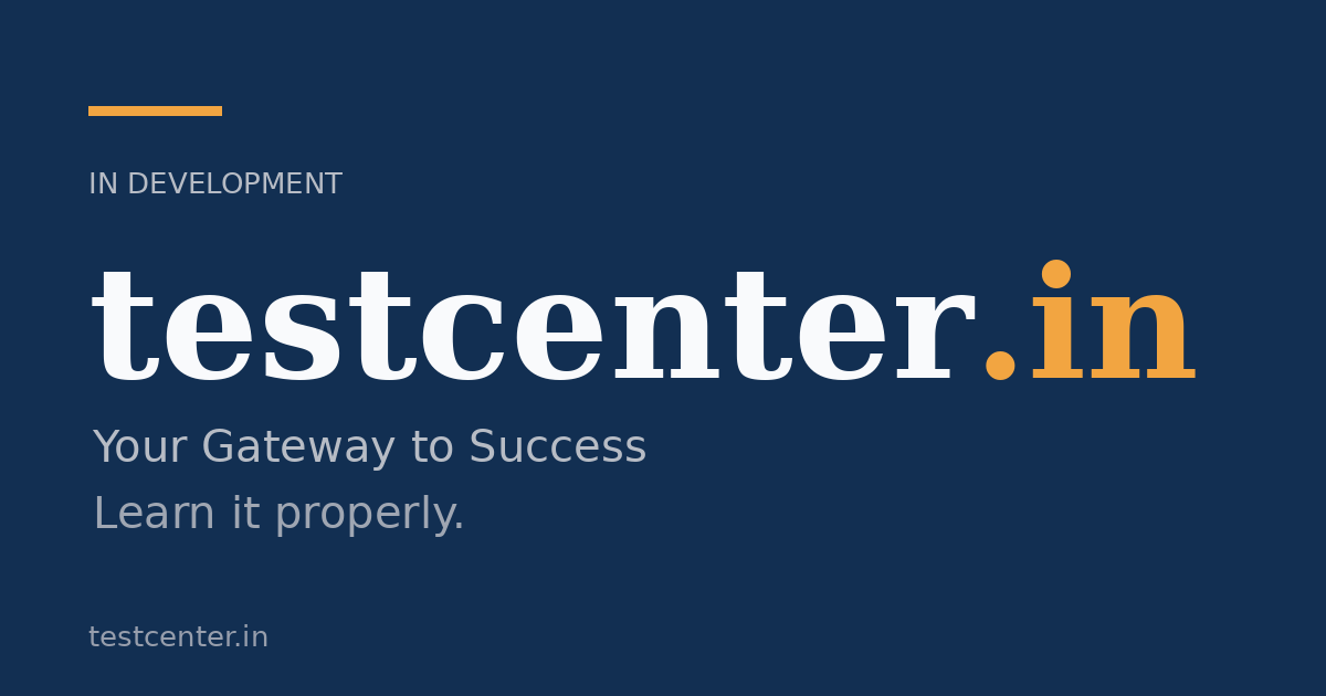Link preview image for testcenter.in